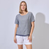 Blusa Lino Flecos GRIS