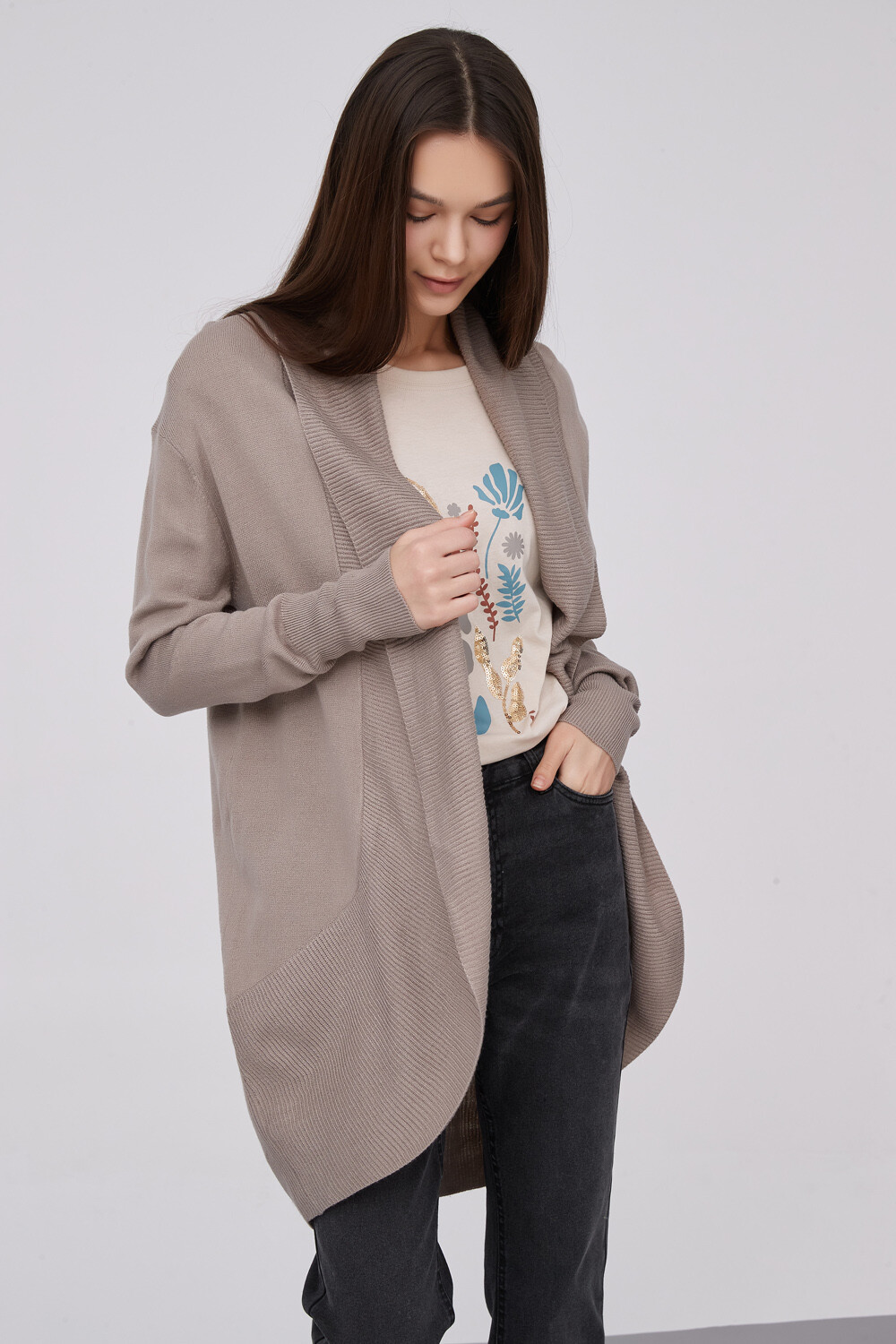 Saco Soler Taupe / Mink / Vison