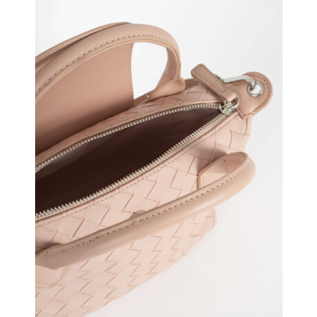 Cartera City Trenzada Rosa Viejo