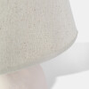 LAMPARA BLANCA/BEIGE P/MESA 39X24CM Unica