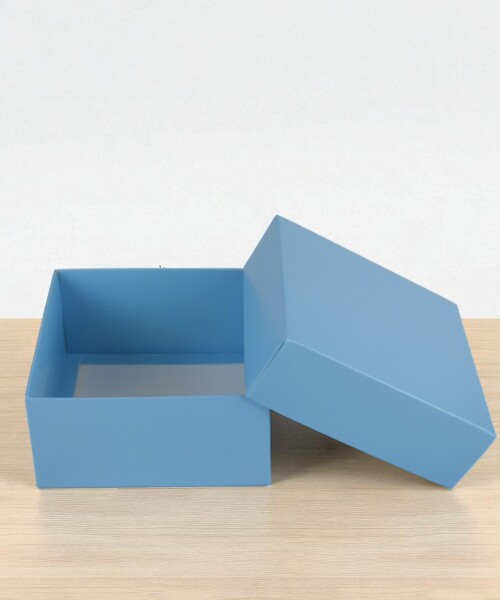 Caja Cuadrada 12x12x6 cm CELESTE