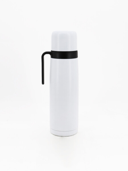 TERMO INOX CON ASA 1 LITRO BLANCO