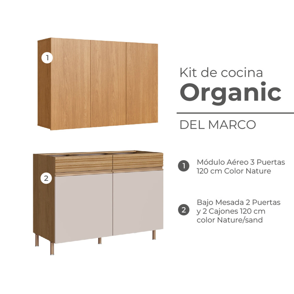 KIT COCINA AEREO Y BAJO MESADA TRADICIONAL ORGANIC Kit Cocina Aereo Y Bajo Mesada Tradicional Organic