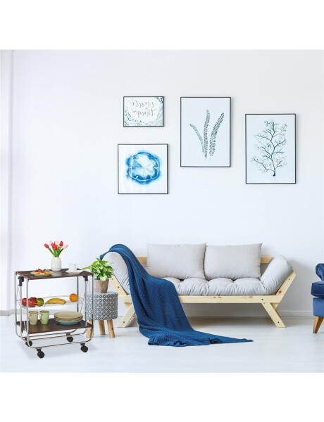 CARRITO PLEGABLE 3NIVELES 40x63x70CM NEGRO Y METAL CARRITO PLEGABLE 3NIVELES 40x63x70CM NEGRO Y METAL