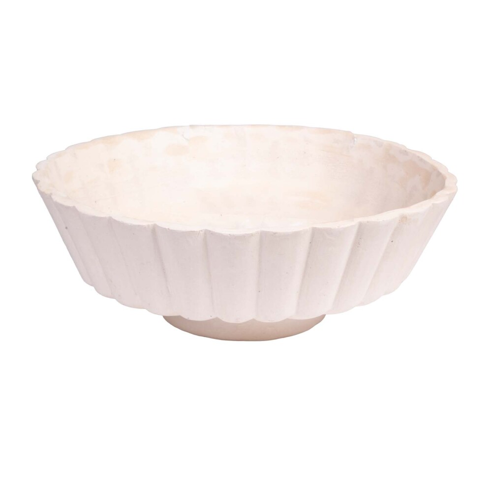 BOWL PAPEL MACHÉ PAPEL-ARTESANAL NATURAL-BEIGE 8719