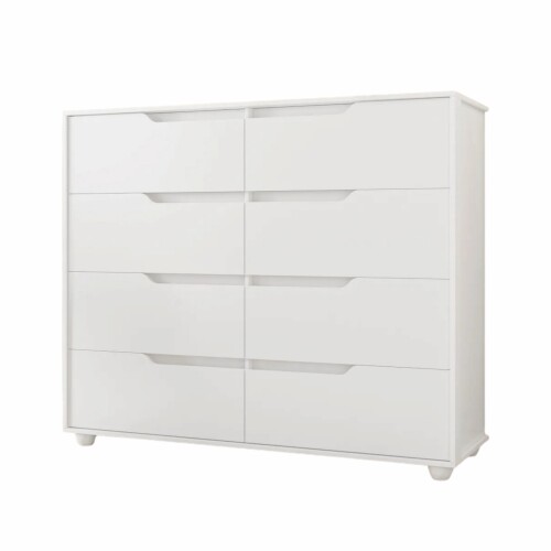 Comoda 8 Cajones - Doble Blanco