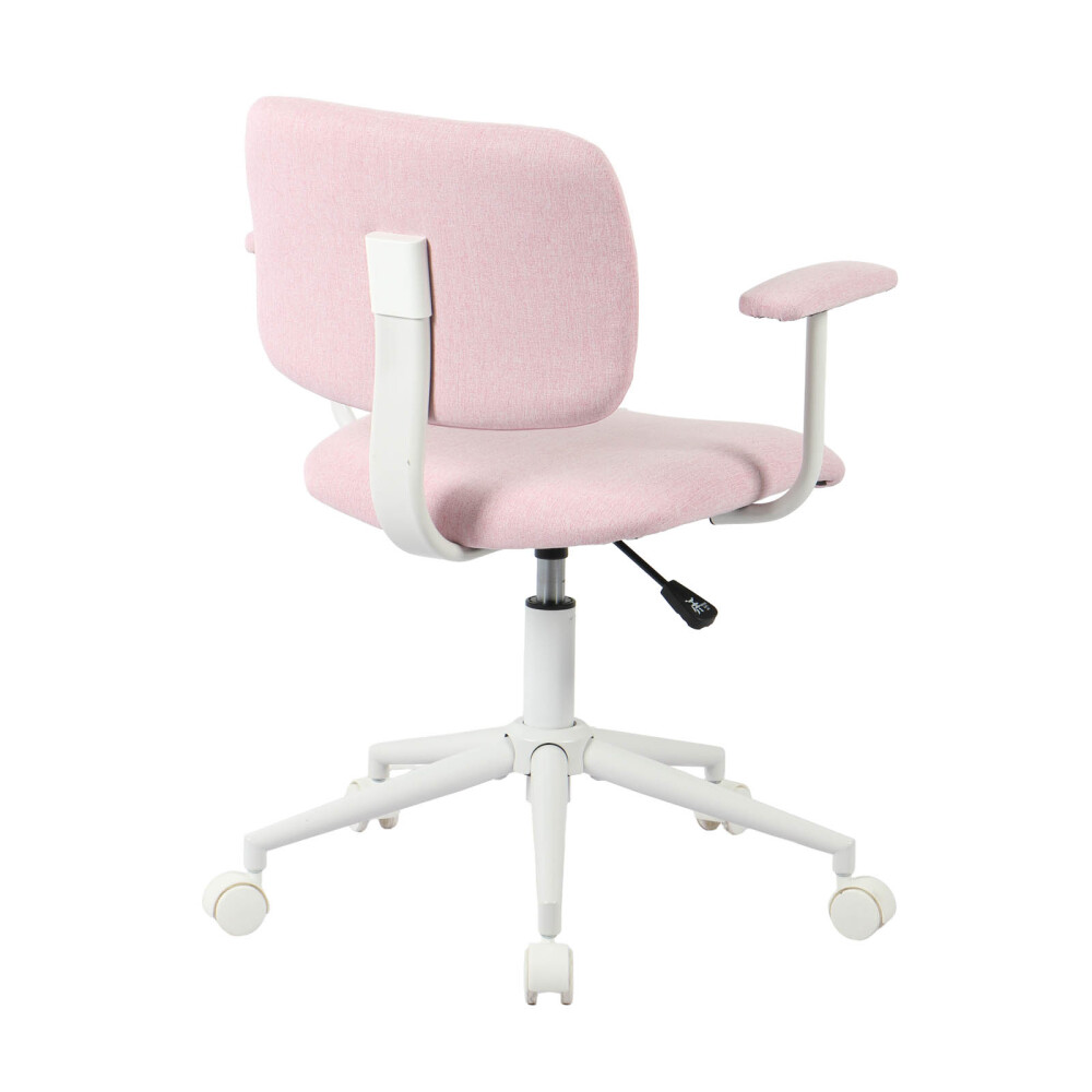 ASIENTO DE OFICINA POLIPROPILENO-Y-TELA ROSA CLIFFORD