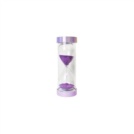 Reloj de arena metalizado Lila