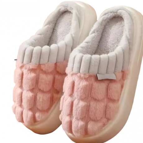 Pantufla de Felpa Super Abrigadas Antideslizante Unisex Rosa