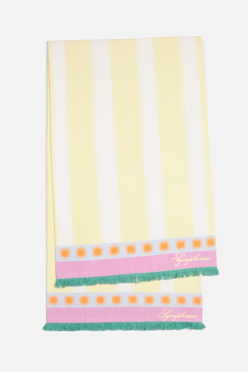 PREVENTA Pareo rayado amarillo