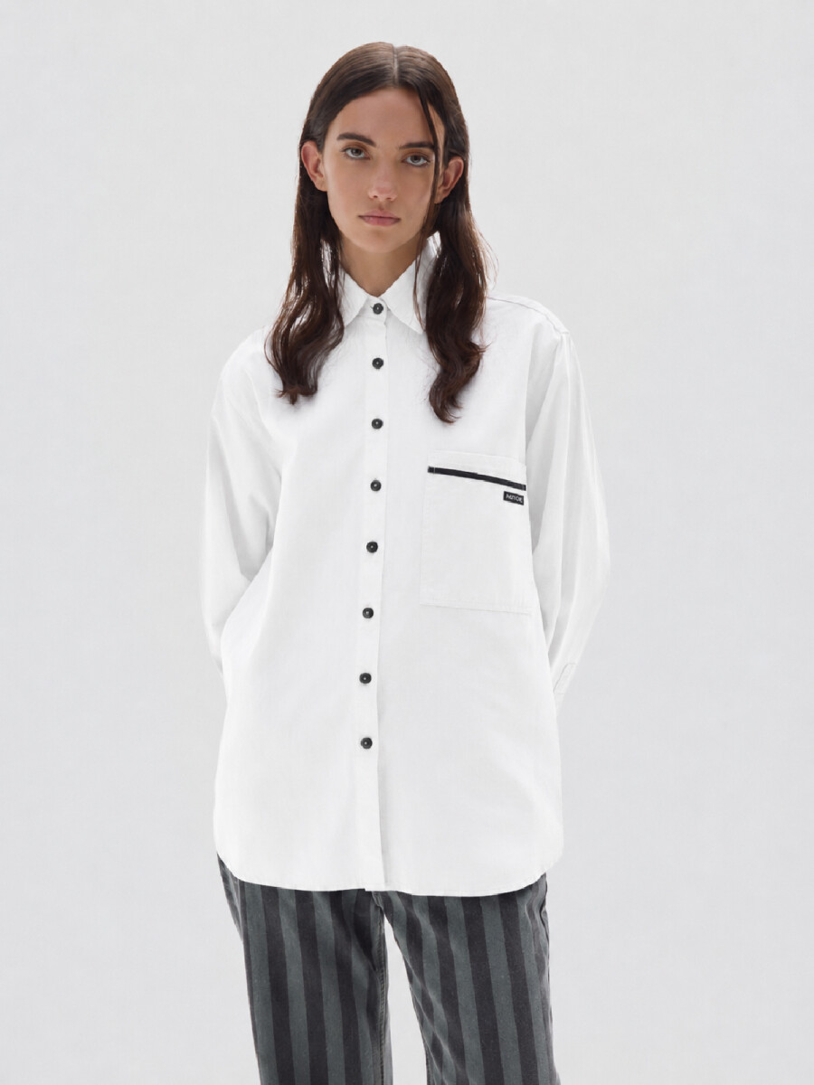 Camisa Noble Oxford - Off White 