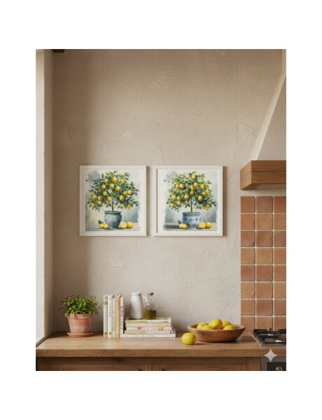 CUADRO CANVAS 30x30cm LIMONES 2 CUADRO CANVAS 30x30cm LIMONES 2