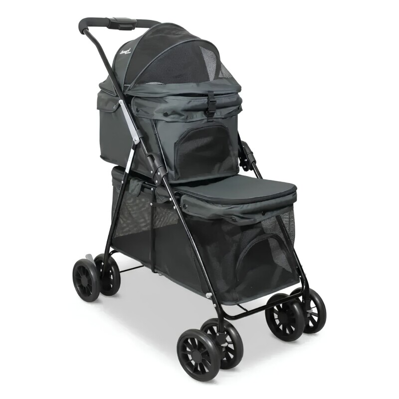 Coche Para Mascotas Beepet Duopet Doble Gris Coche Para Mascotas Beepet Duopet Doble Gris