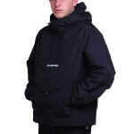 Lotto campera rompeviento medio cierre negro Negro