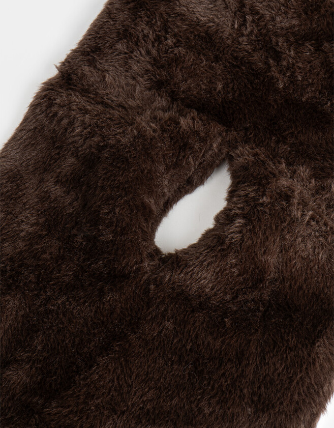 Cuellos Cuello Peluche Chocolate - Marron Chocolate