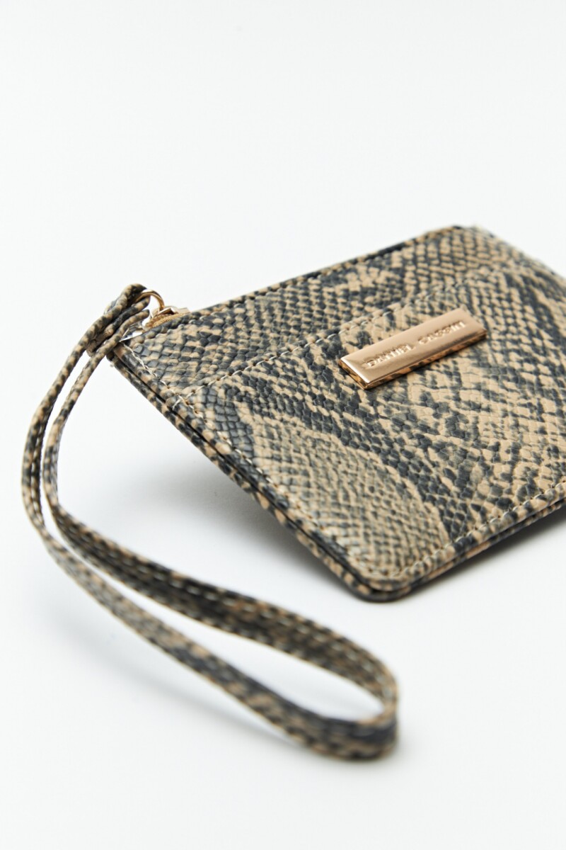 BILLETERA SNAKE Beige