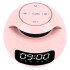 Reloj Despertador Parlante Kimiso Bluetooth USB Luminoso Led Variante Color Rosa