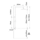 Griferia De Ducha Barral Exterior Linea Urban Up! Clever Negro Mate 000