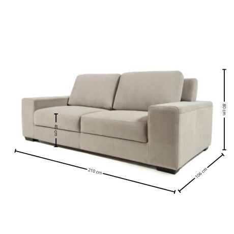 Sofá Boston - Tela Aquaclean Sustentable - 2,5 cuerpos A fabricar