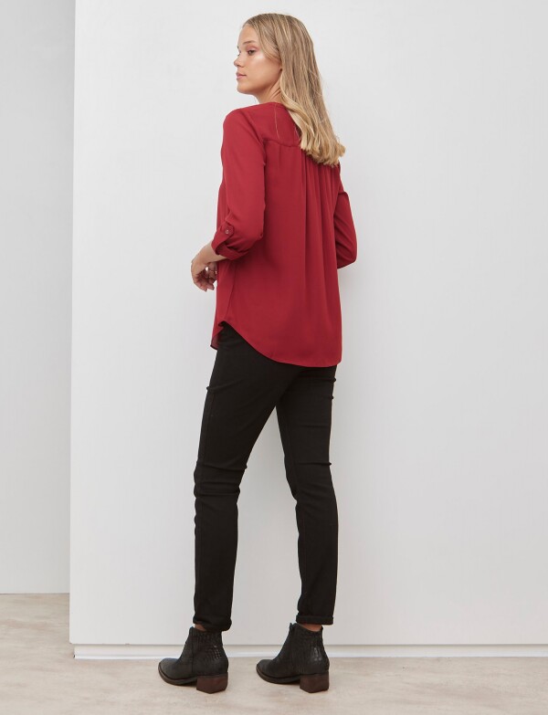 Blusa Botones BORDEAUX