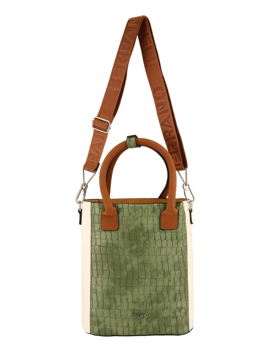 MATERA DE MANO STYLE CROCO VERDE 