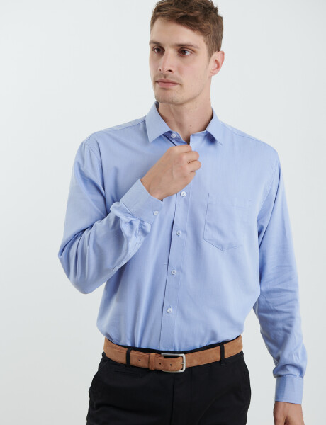 012628 CAMISA HARRINGTON LABEL Azul