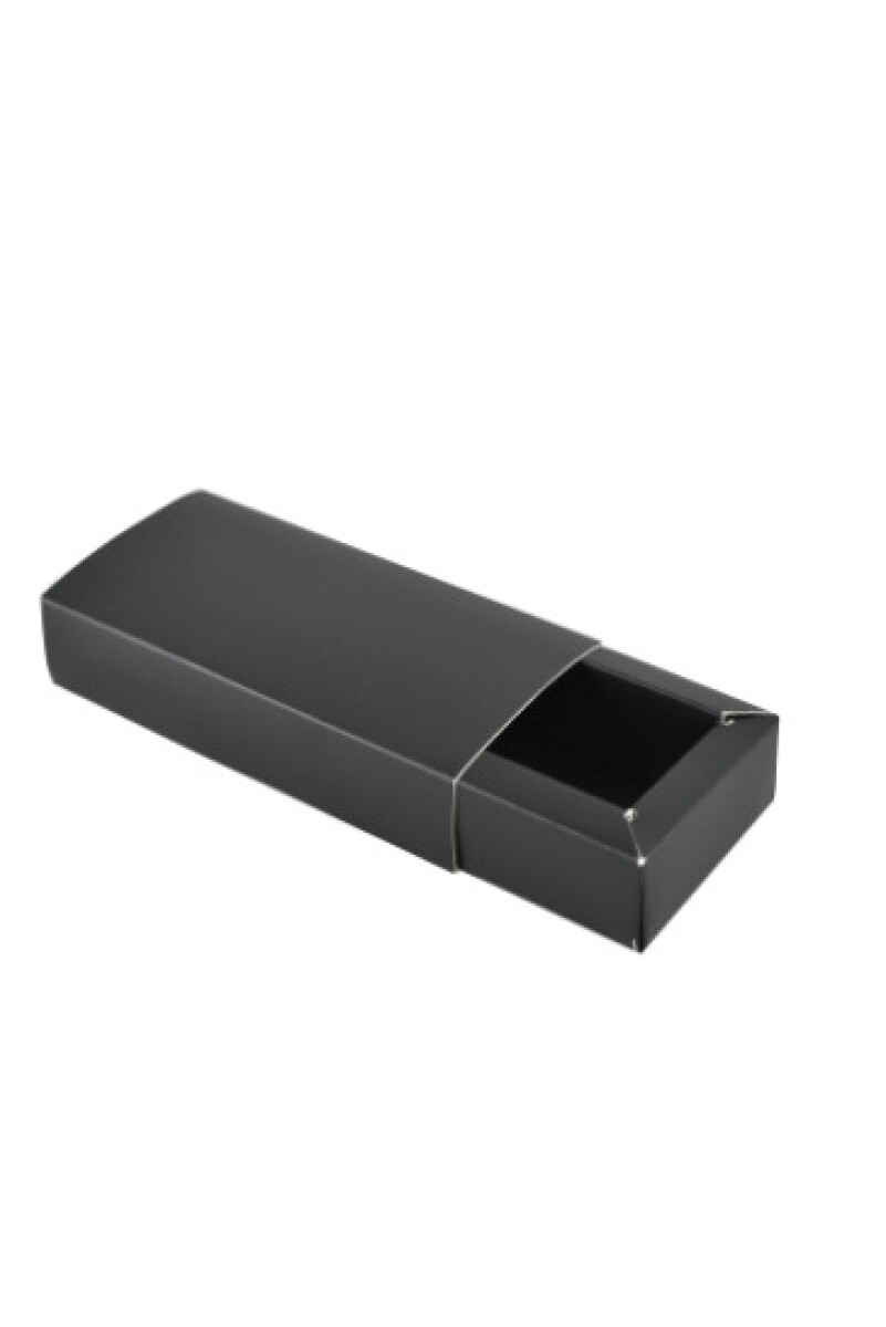 Caja rectangular 6x12x2,5 cm. - NEGRO 