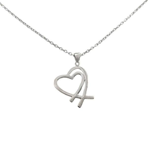 Dije Corazón doble-Plata 925-Sin Piedra-CP3267 sinpiedra