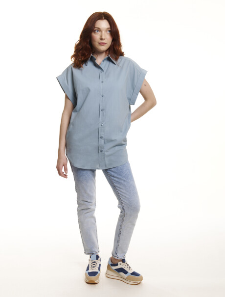 Camisa lisa verde agua