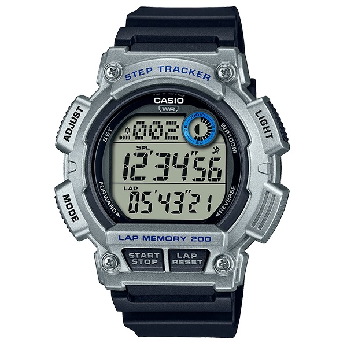 Reloj CASIO WS2100H-1A2VDF Resina Negro Esfera 48mm 