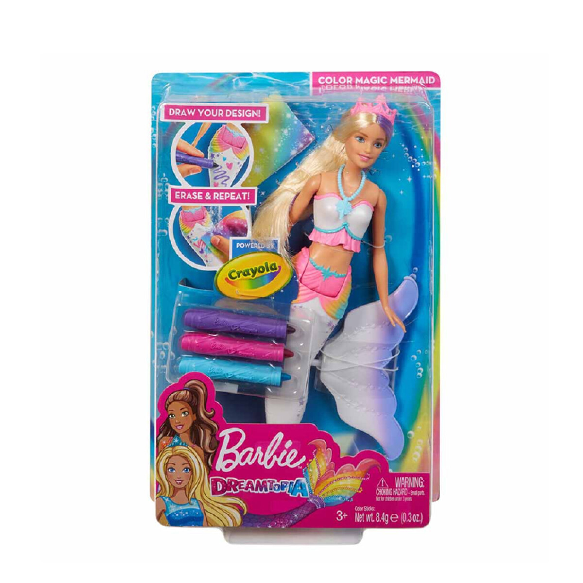 Barbie Sirena Diseños Mágicos Crayola 