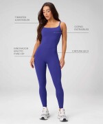 Enterizo Booty Scrunch PureLuxe V-Back Mujer Nightfall