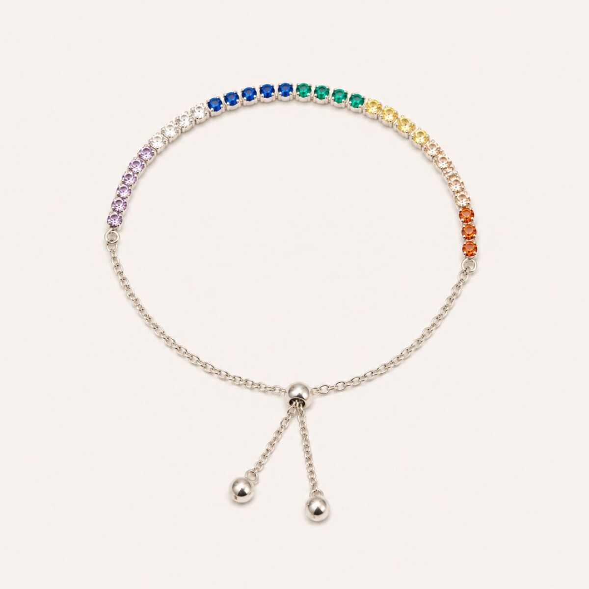 Pulsera Tenis Colors - Plata 925 