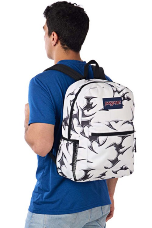 MOCHILA CROSS TOWN CYBER SILVER WHITE
