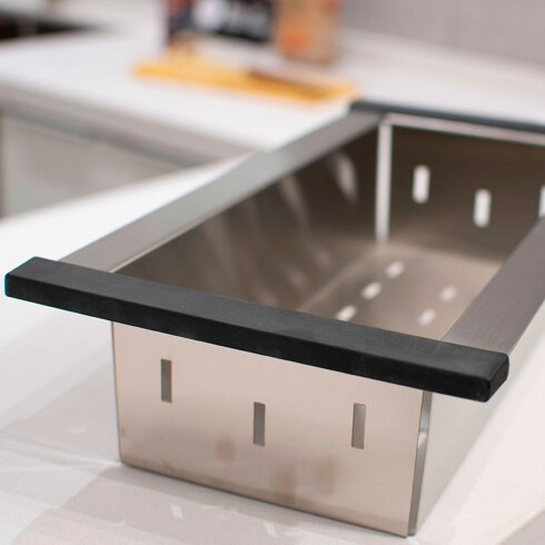 Pileta De Cocina Acero Inoxidable Tipo Industrial Incluye Accesorios,Valvula,Desagüe,Tabla De Madera,Escurridores Y Rejilla. 000