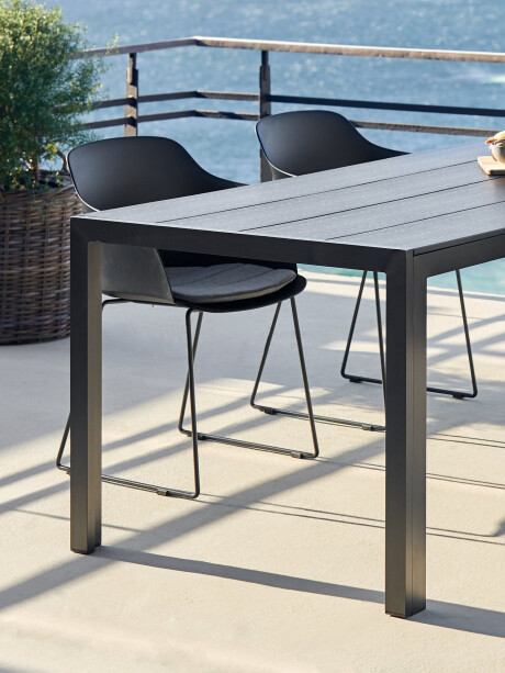 Mesa de jardín MADERUP A90xL205 negro Mesa de jardín MADERUP A90xL205 negro