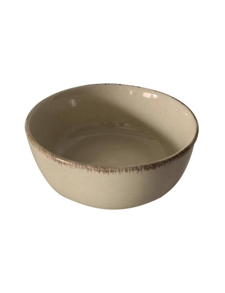BOWL D15CM BEIGE BORDE MARRON BOWL D15CM BEIGE BORDE MARRON