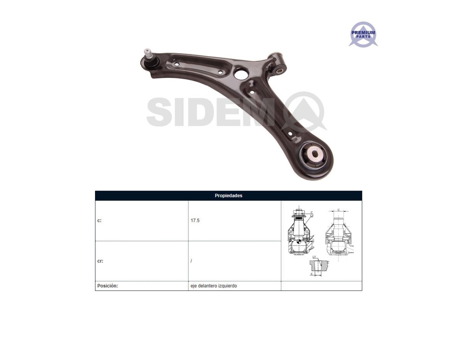 Parilla De Suspension Delantera Ford Ecosport 12-25 Izq 
