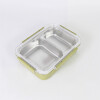 TUPPER INOX/VERDE C/DIVISIONES 23X7X6CM Unica
