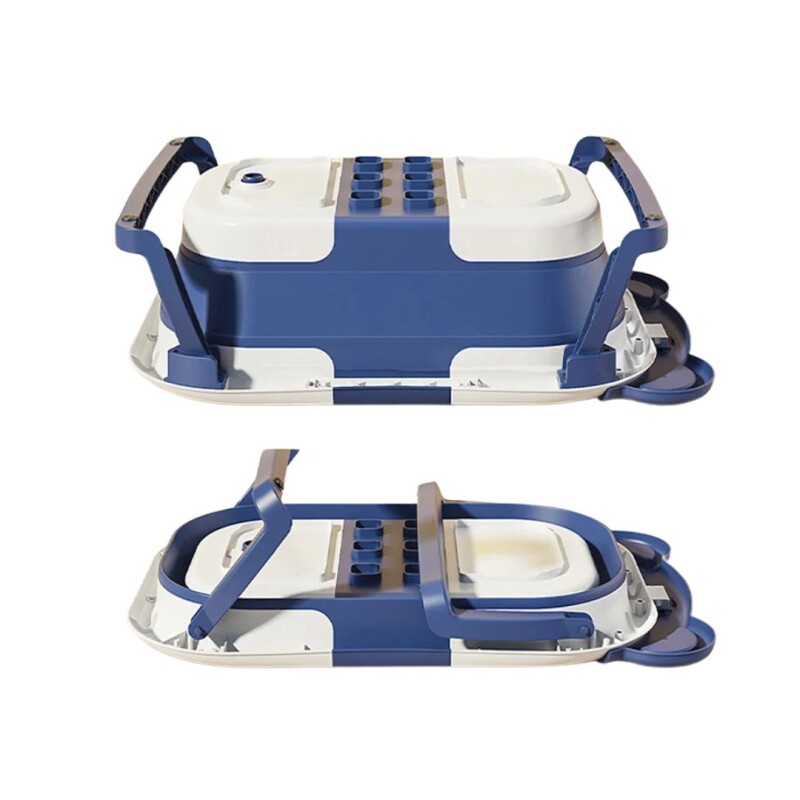 Bañera Bañito Bebe Plegable Almohada Termómetro Verde Bañera Bañito Bebe Plegable Almohada Termómetro Verde