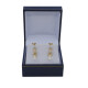 Caravanas oro 18k amarillo con brillantes y perlas de cultivo 7,5mm Caravanas oro 18k amarillo con brillantes y perlas de cultivo 7,5mm