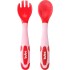 Set cubiertos flexibles termicos BUBA rosa