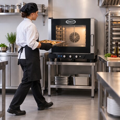 Horno Eléctrico Convector Manual Chef Lux 5 Bandejas GN 1/1 Horno Eléctrico Convector Manual Chef Lux 5 Bandejas GN 1/1