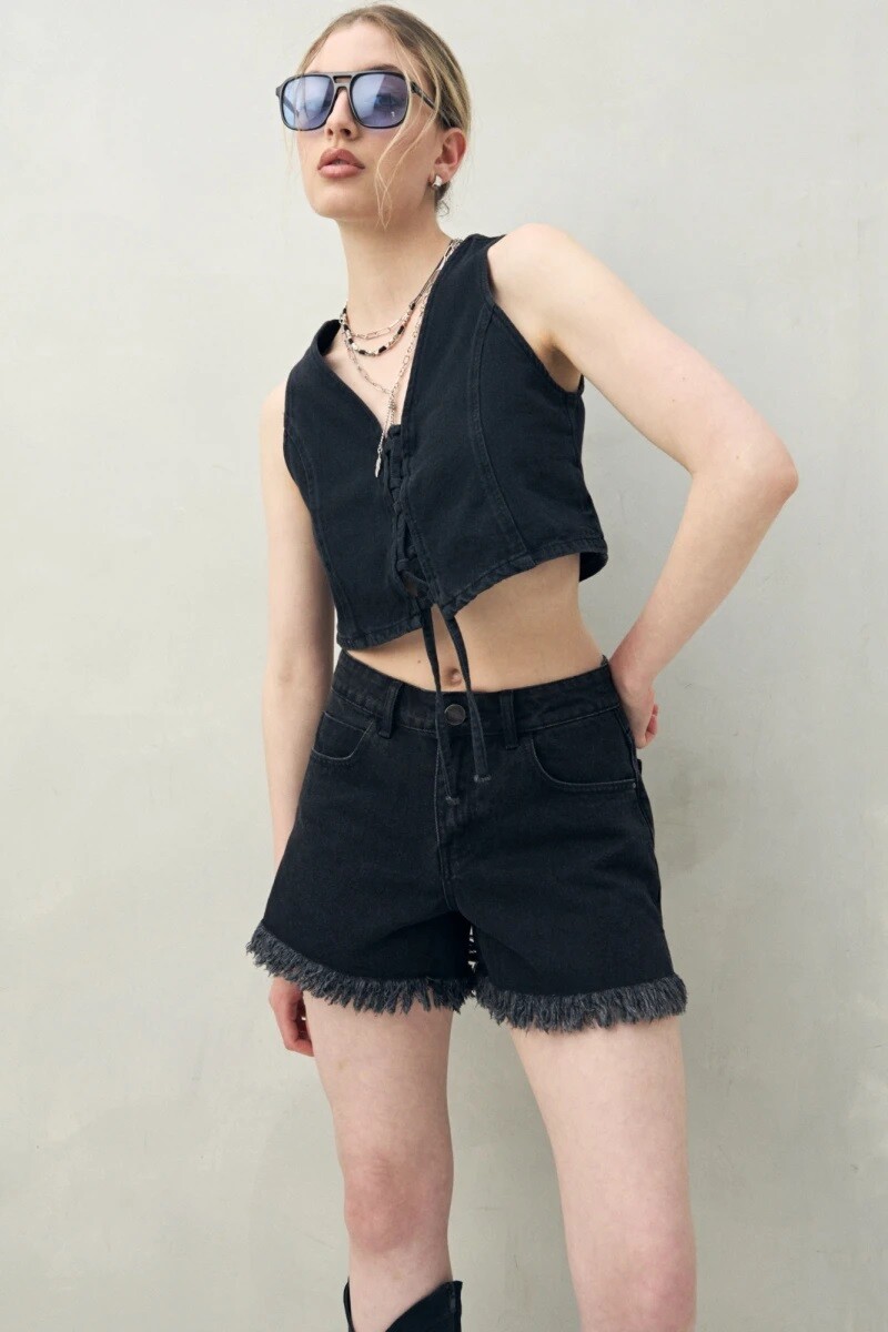 SHORT D.CASSIN OMBRA - NEGRO 