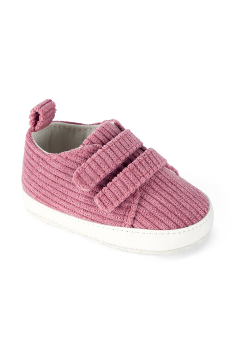 Zapatillas de pana, con velcro Sin color