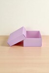 Caja Cuadrada 8x8x4,5 cm LILA