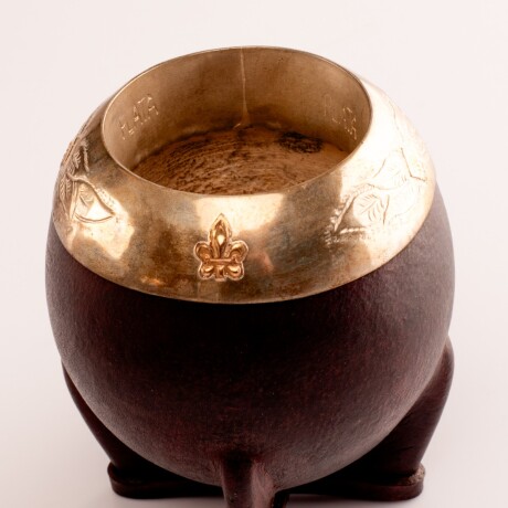 Mate porongo Plata y Oro M23