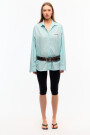 CAMISA RAYAS DEVON Celeste