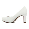 Vizzano Zapato Clasico Taco Medio Punta Redonda Blanco