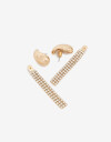 Aros Sets Strass Aros Colgantes Gota Strass - Dorado